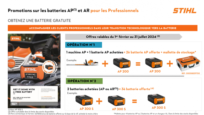 OFFRE BATTERIE STIHL